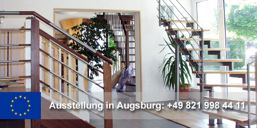 Ausstellungsräume von FTF Treppen in Augsburg.