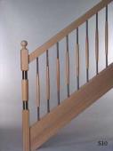 Pfosten “BR625″  Handlauf “H1″  Stäbe “BR518″