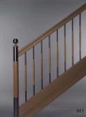 Pfosten “BR603″  Handlauf “H3″  Stäbe “BR501″