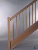 Pfosten “B”  Handlauf “H1″  Stäbe “M38″