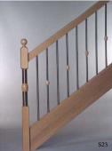 Pfosten “BR633″  Handlauf “H1″  Stäbe “M20+BR534″