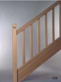 Pfosten “D”  Handlauf “H1″  Stäbe “M60″