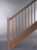 Pfosten “B”  Handlauf “H3″  Stäbe “M52″