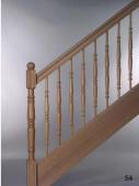 Pfosten “F”  Handlauf “H3″  Stäbe “M48″