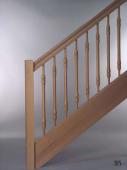 Pfosten “B”  Handlauf “H3″  Stäbe “M50″