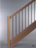 Pfosten “B”  Handlauf “H1″  Stäbe “M20″