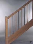 Pfosten “B”  Handlauf “H3″  Stäbe “M50″