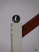 Pfosten “B” mit Kopf “t1″, Handlauf “H2″