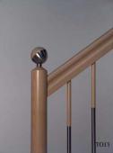 Pfosten “BR609″ mit Handlauf “H3″ und Stäbe “BR505″