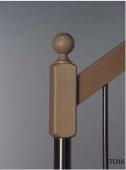 Pfosten “BR601″ mit Handlauf “H1″ und Stäbe “M20″