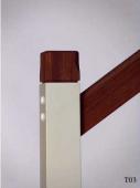 Pfosten “B” mit Kopf “T6″ Handlauf “H2″