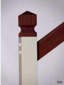 Pfosten “B” mit Kopf “T9″ und Handlauf “H2″